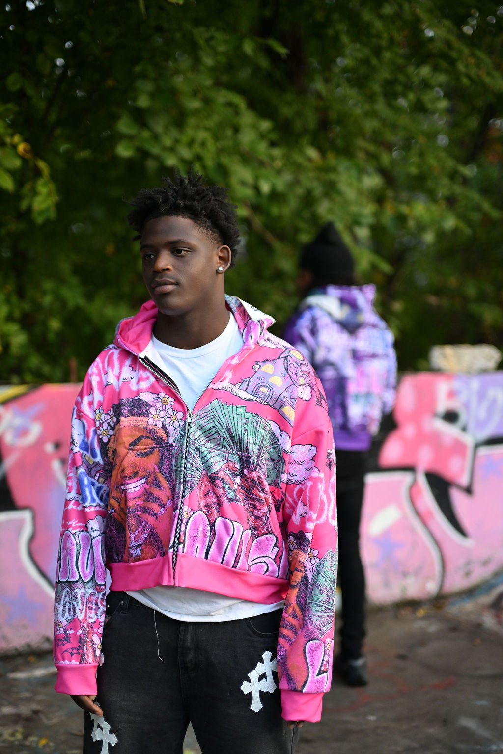 Lavish Dreams “Get Money” Pink Zip-up