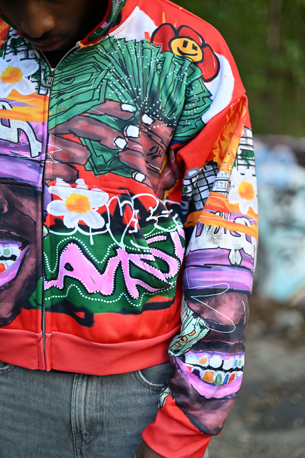 Lavish Dreams “Richer Than Yo Ex” Red Zip-Up